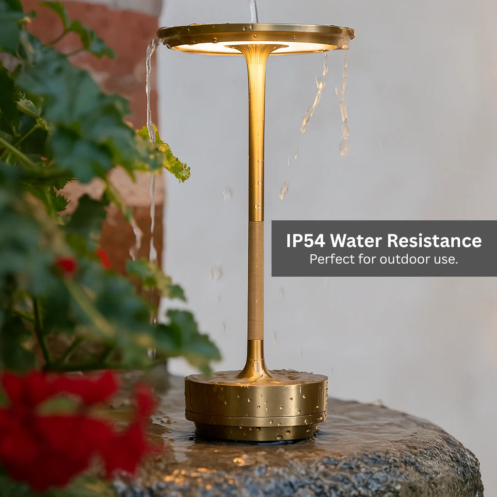 Portable 5000mAh Restaurant Desk Lamp Three-Color Stepless Dimming LED Desk Lamp with Memory Function