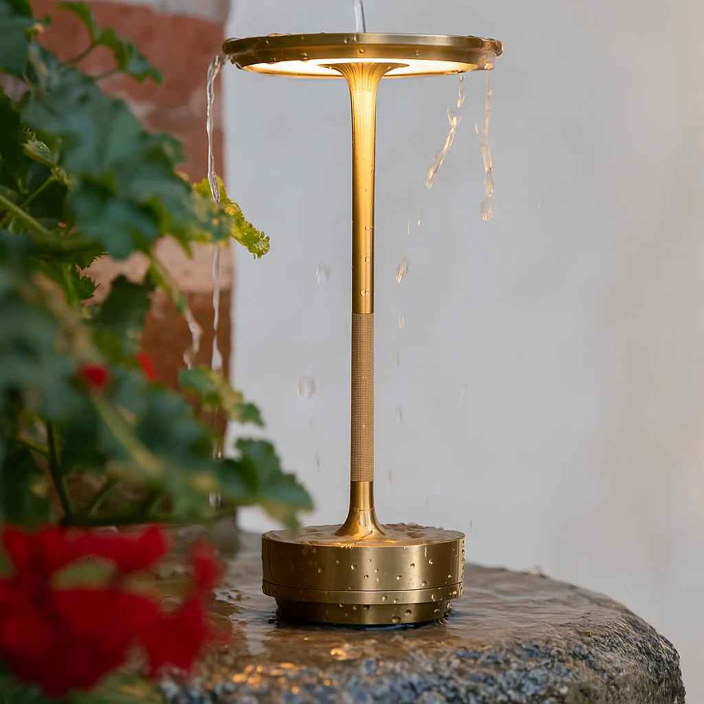 Portable 5000mAh Restaurant Desk Lamp Three-Color Stepless Dimming LED Desk Lamp with Memory Function