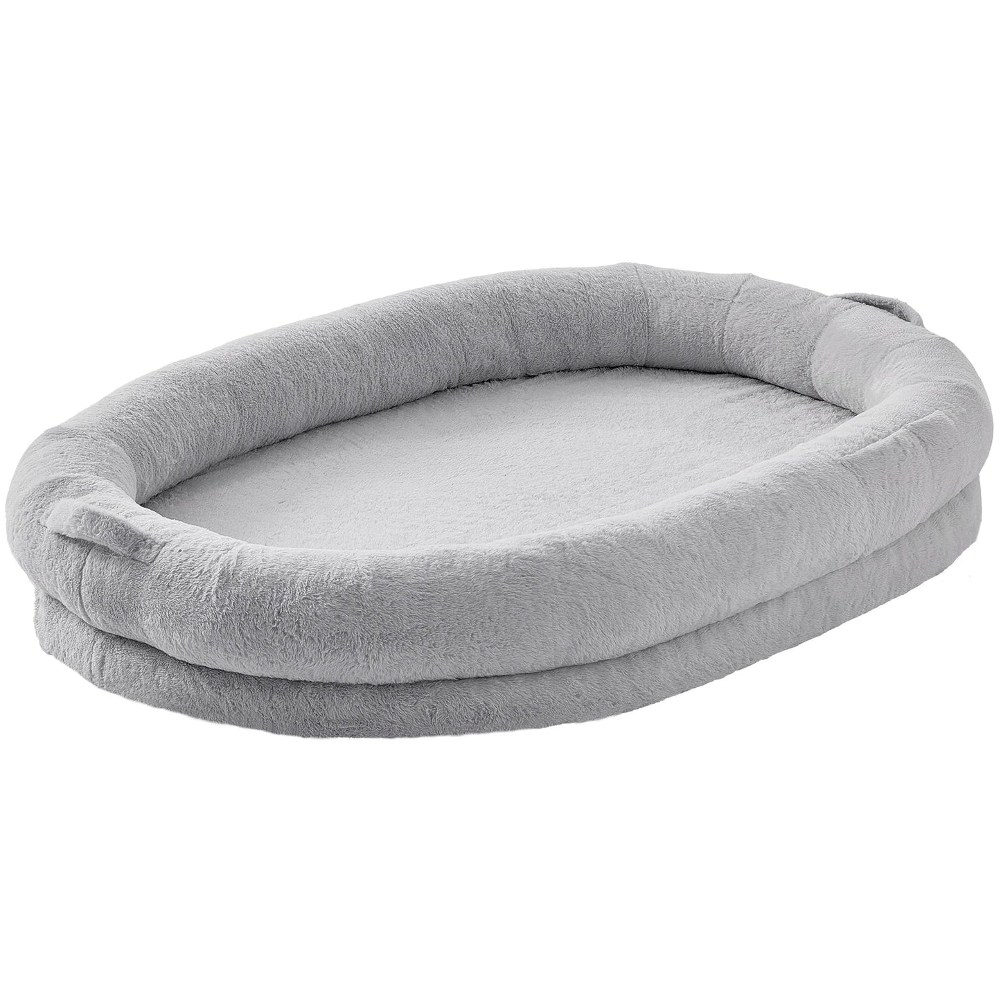 Human Dog Bed – Cozy Bedding with Washable Cover, Orthopedic Egg Foam